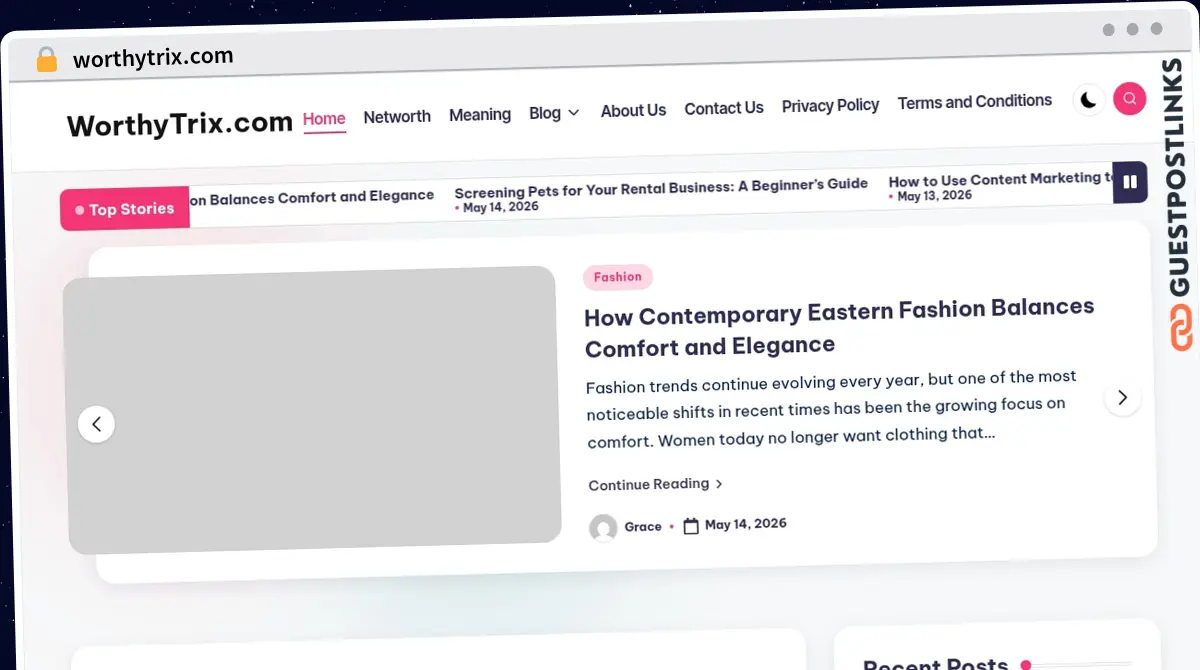 Publish Guest Post on worthytrix.com