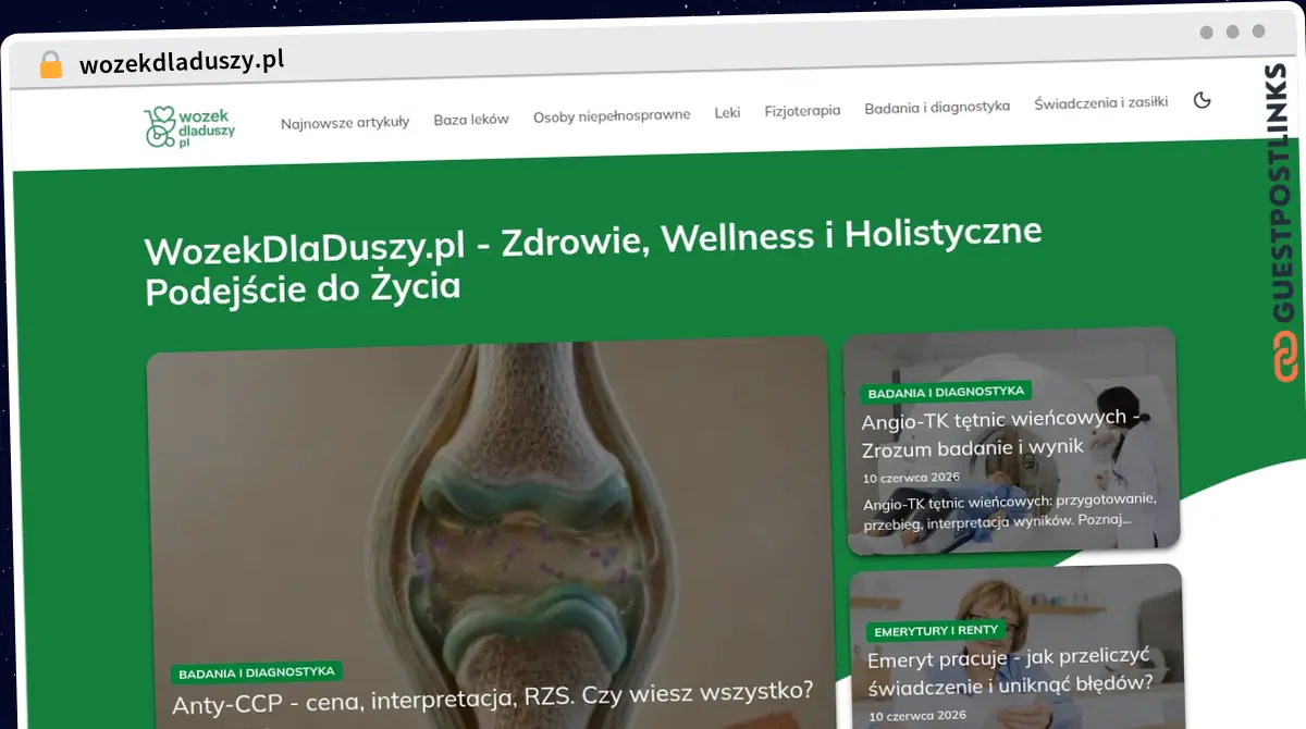 Publish Guest Post on wozekdladuszy.pl