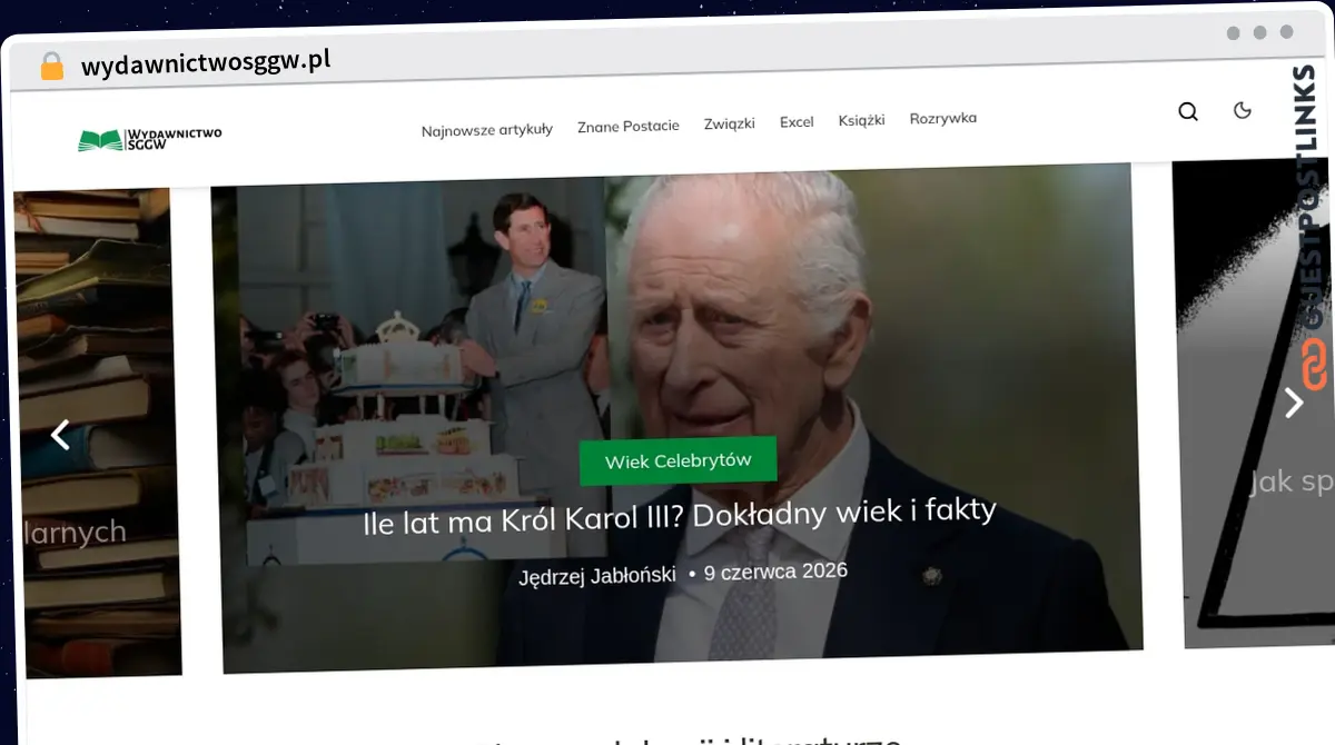 Publish Guest Post on wydawnictwosggw.pl