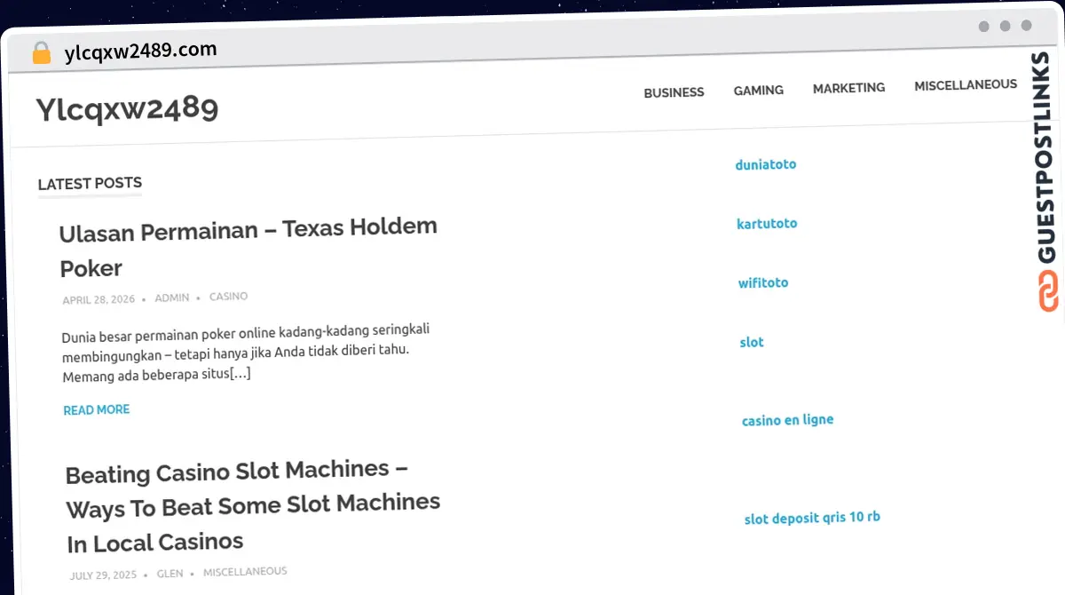 Publish Guest Post on ylcqxw2489.com