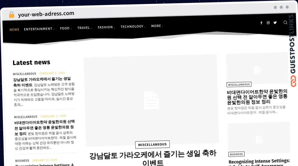 Publish Guest Post on your-web-adress.com