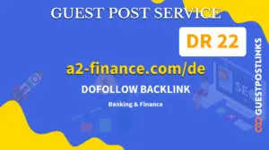 Buy Guest Post on a2-finance.com/de
