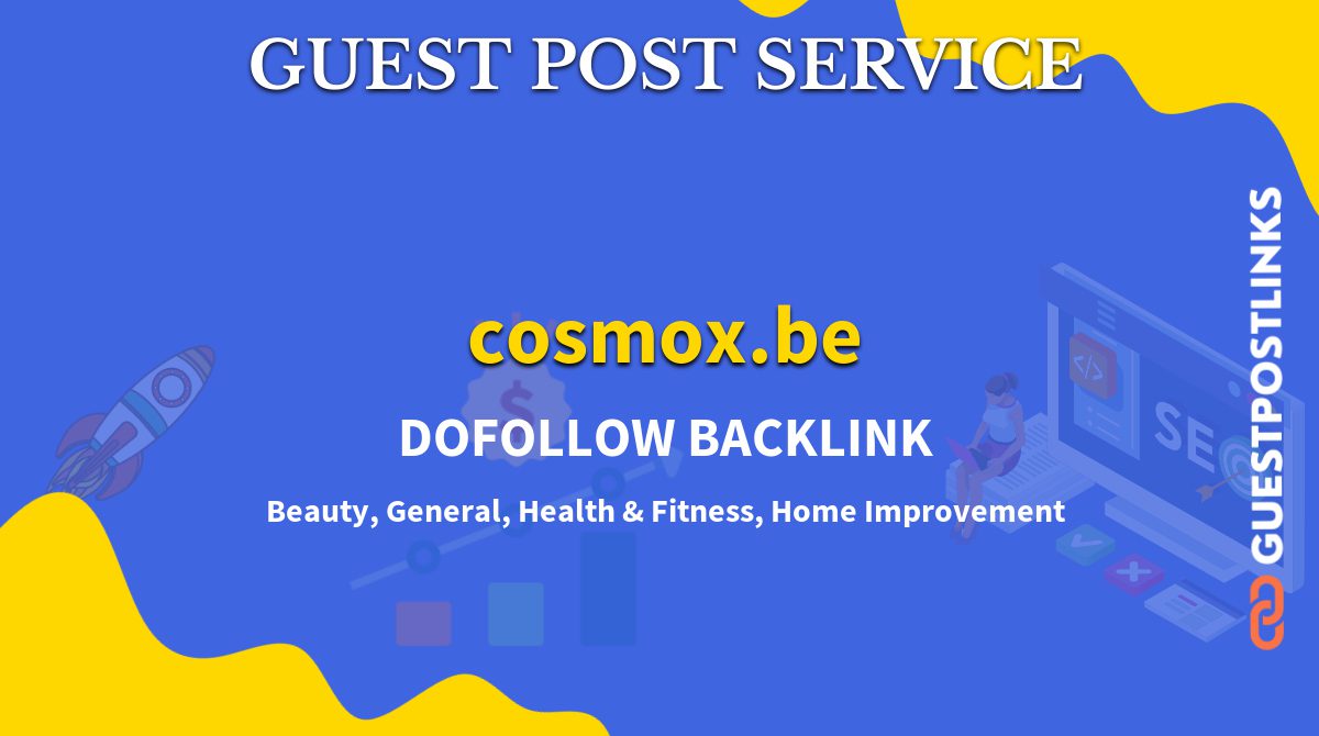 Buy Guest Post on cosmox.be