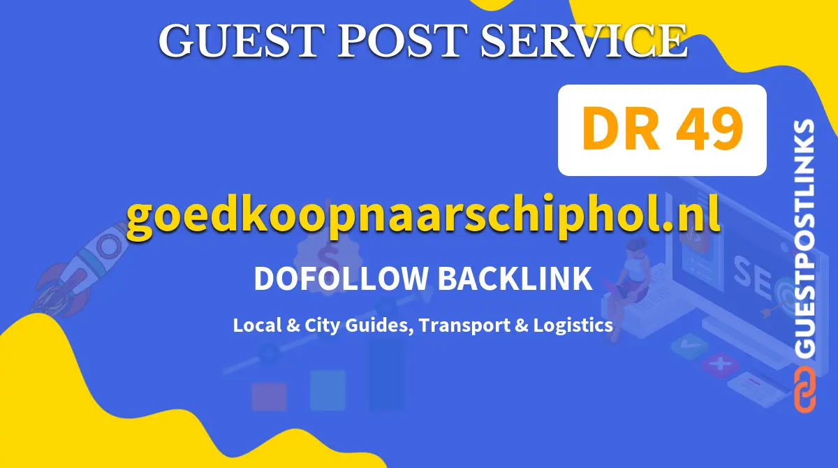 Buy Guest Post on goedkoopnaarschiphol.nl