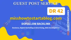 Buy Guest Post on misshowtostartablog.com