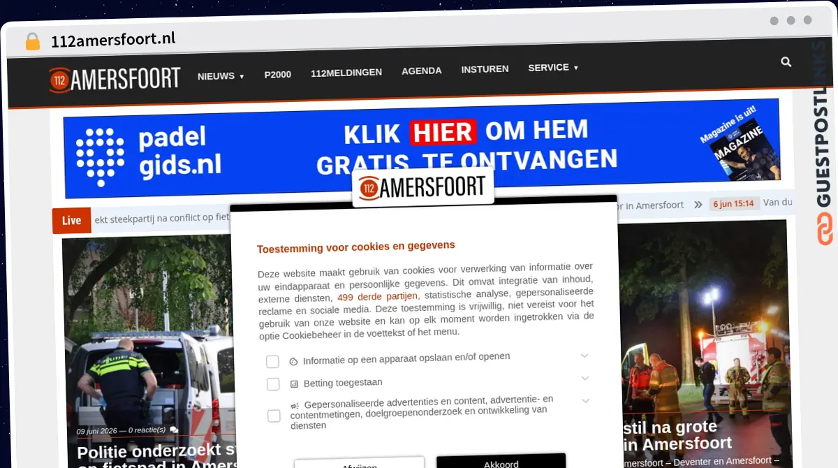 Publish Guest Post on 112amersfoort.nl