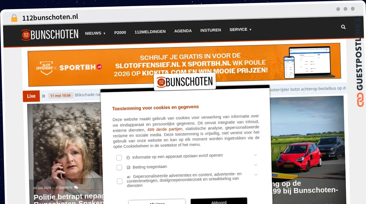 Publish Guest Post on 112bunschoten.nl