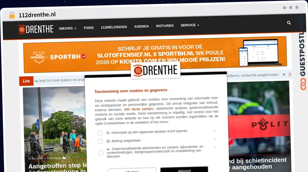 Publish Guest Post on 112drenthe.nl