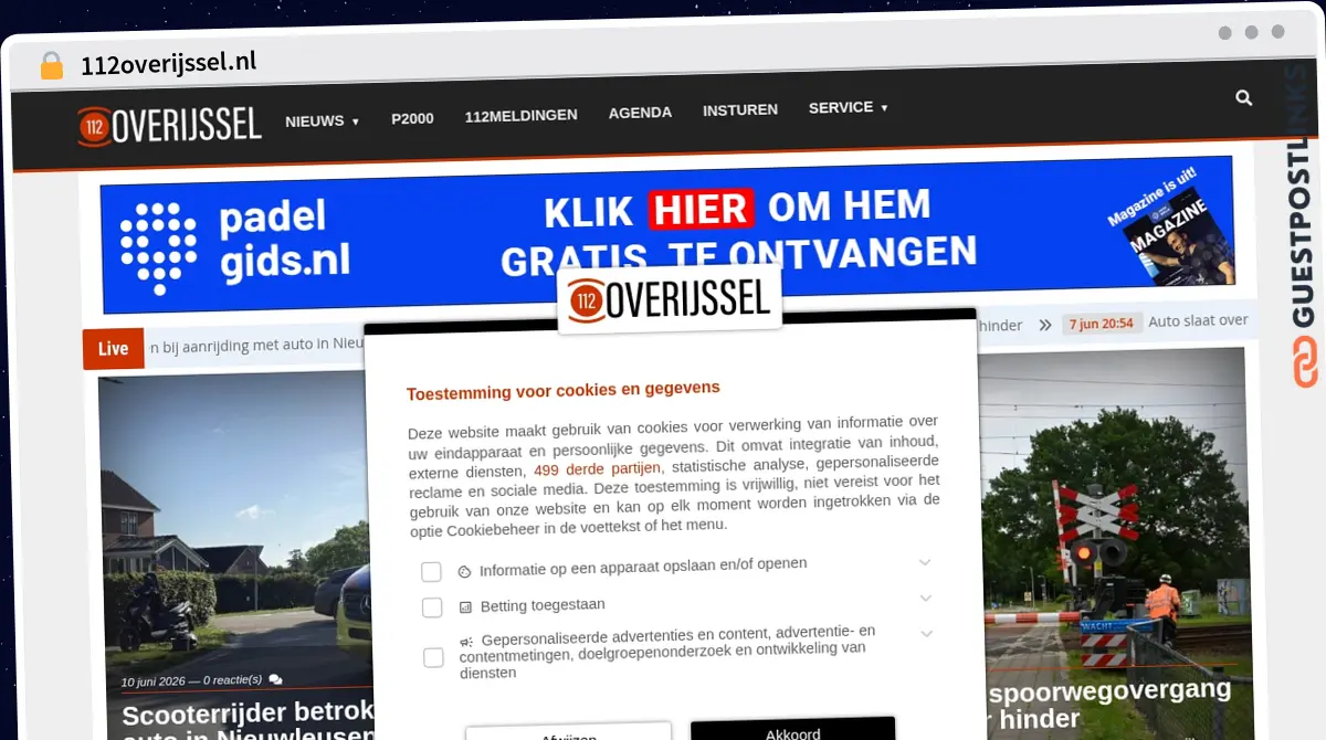Publish Guest Post on 112overijssel.nl