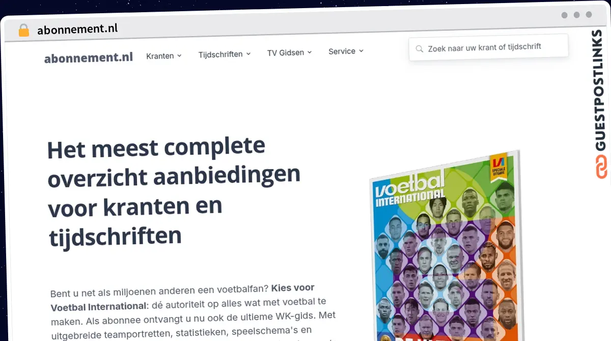 Publish Guest Post on abonnement.nl