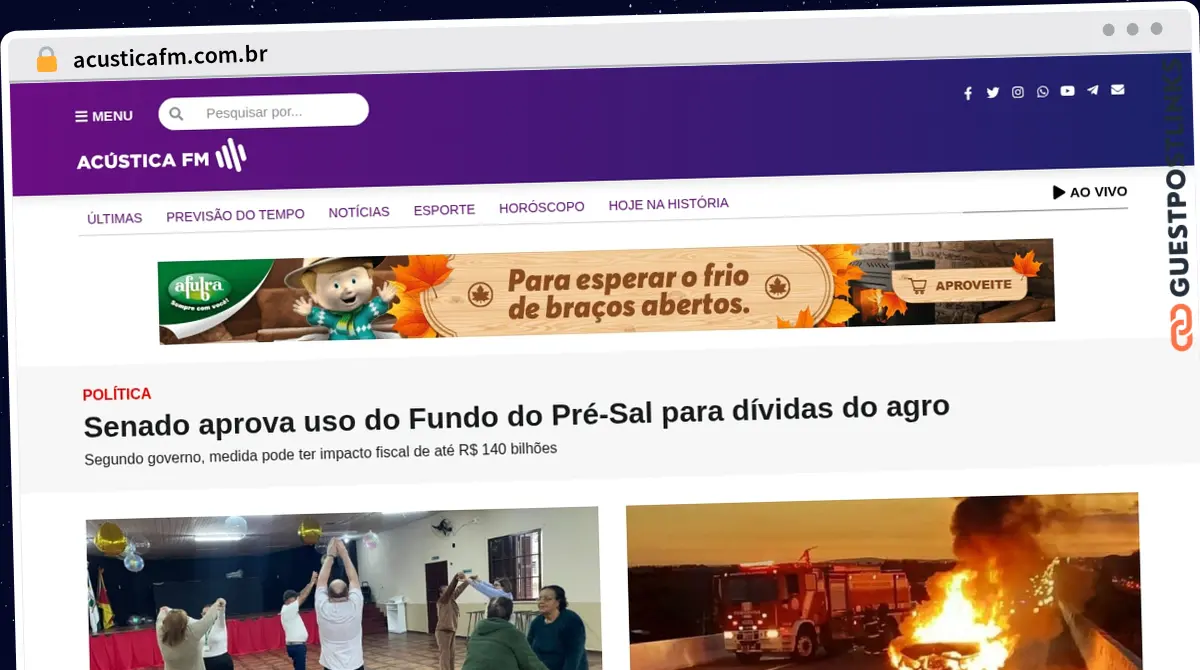 Publish Guest Post on acusticafm.com.br