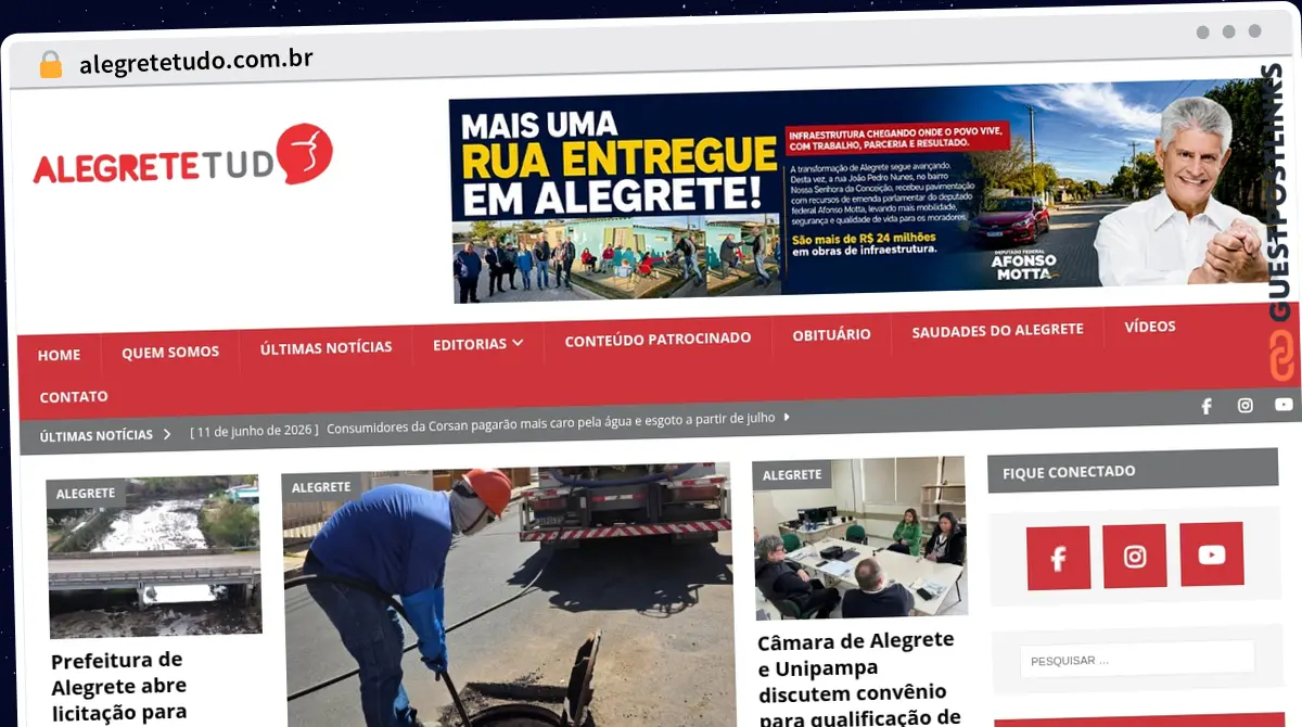 Publish Guest Post on alegretetudo.com.br