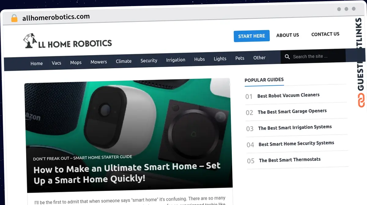 Publish Guest Post on allhomerobotics.com