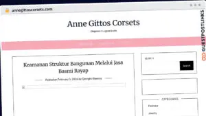 Publish Guest Post on annegittoscorsets.com