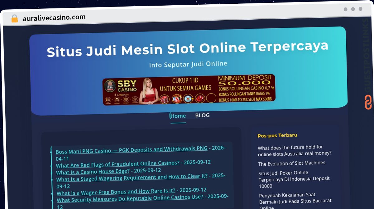Publish Guest Post on auralivecasino.com