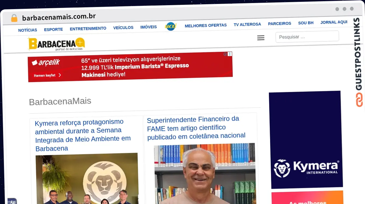 Publish Guest Post on barbacenamais.com.br