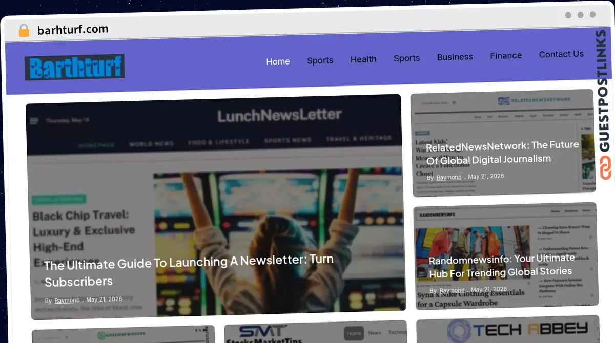 Publish Guest Post on barhturf.com