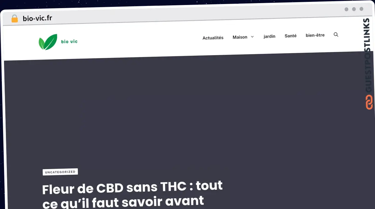 Publish Guest Post on bio-vic.fr
