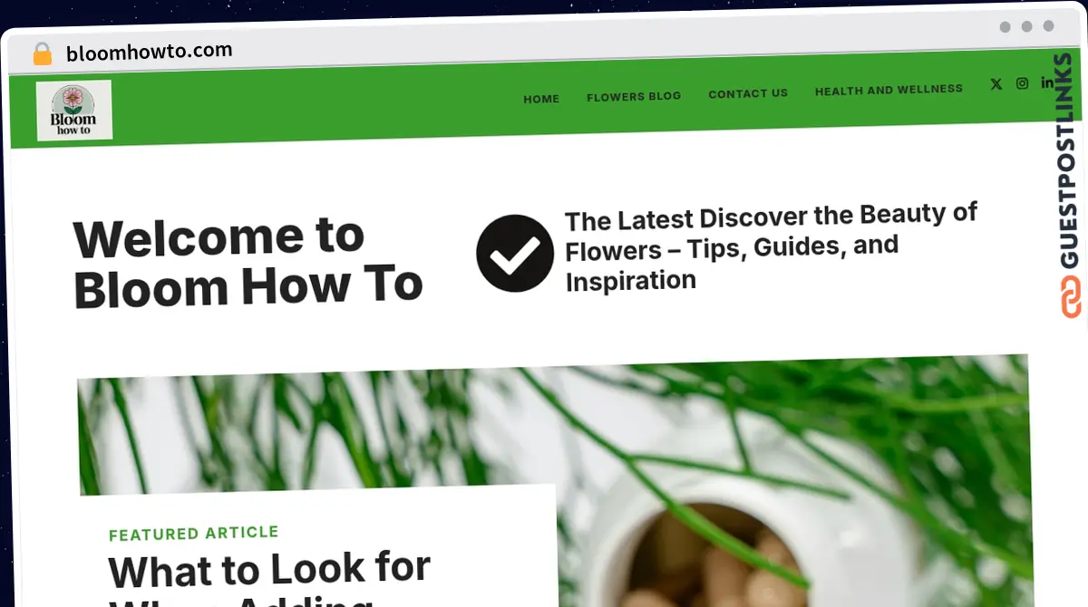 Publish Guest Post on bloomhowto.com