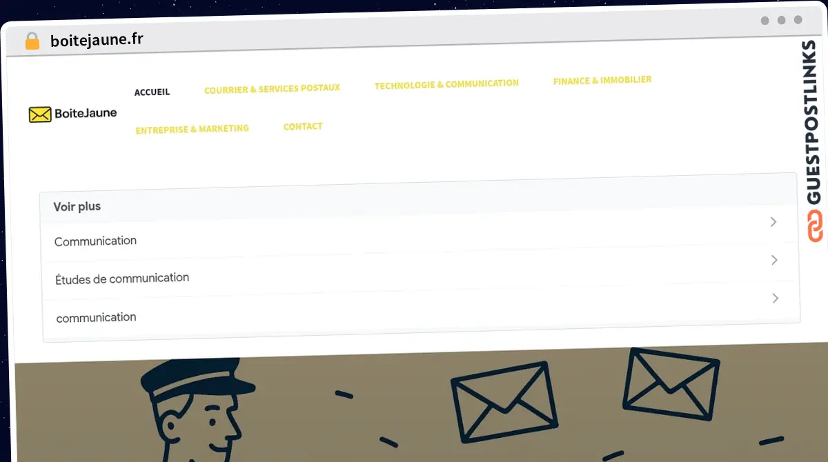 Publish Guest Post on boitejaune.fr