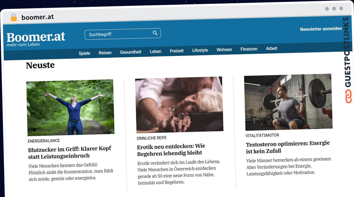Publish Guest Post on boomer.at