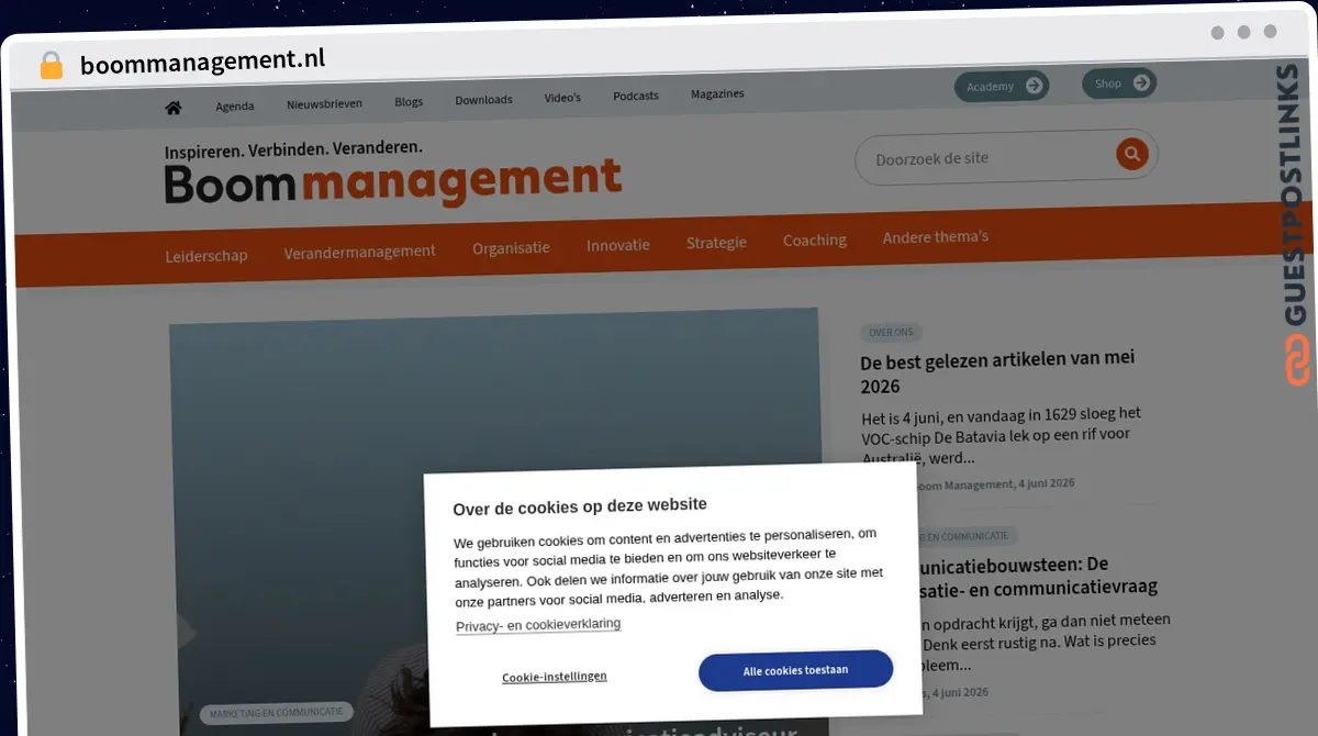 Publish Guest Post on boommanagement.nl