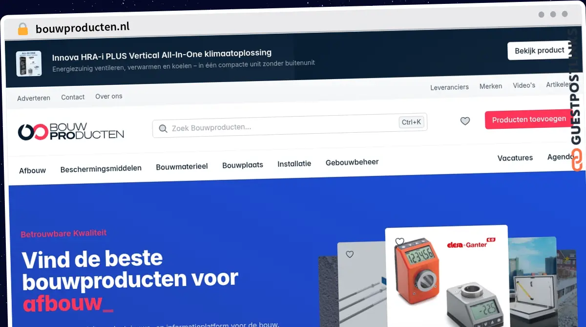 Publish Guest Post on bouwproducten.nl
