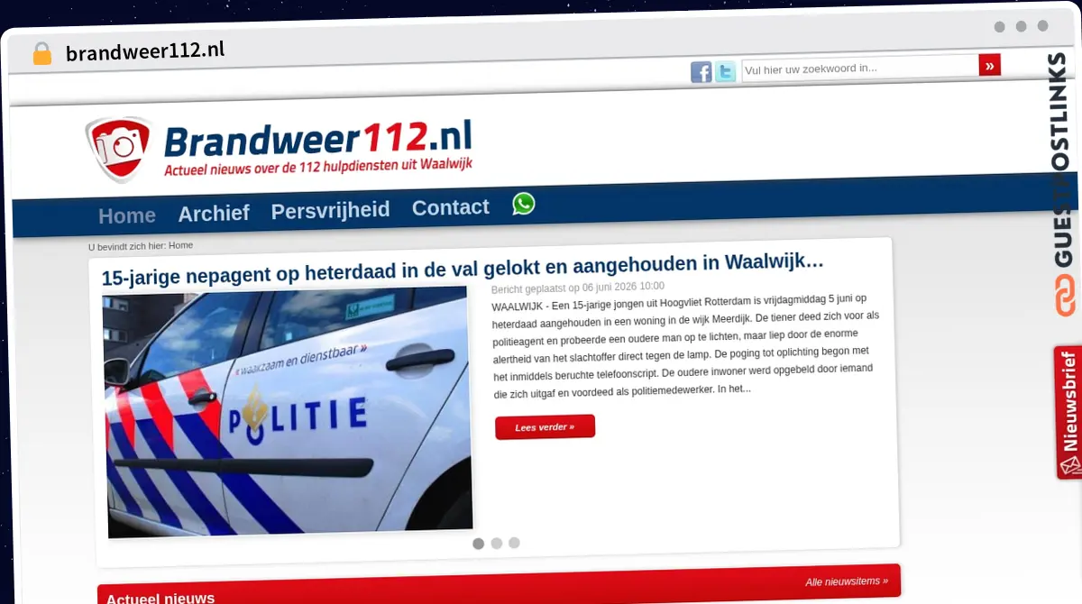 Publish Guest Post on brandweer112.nl