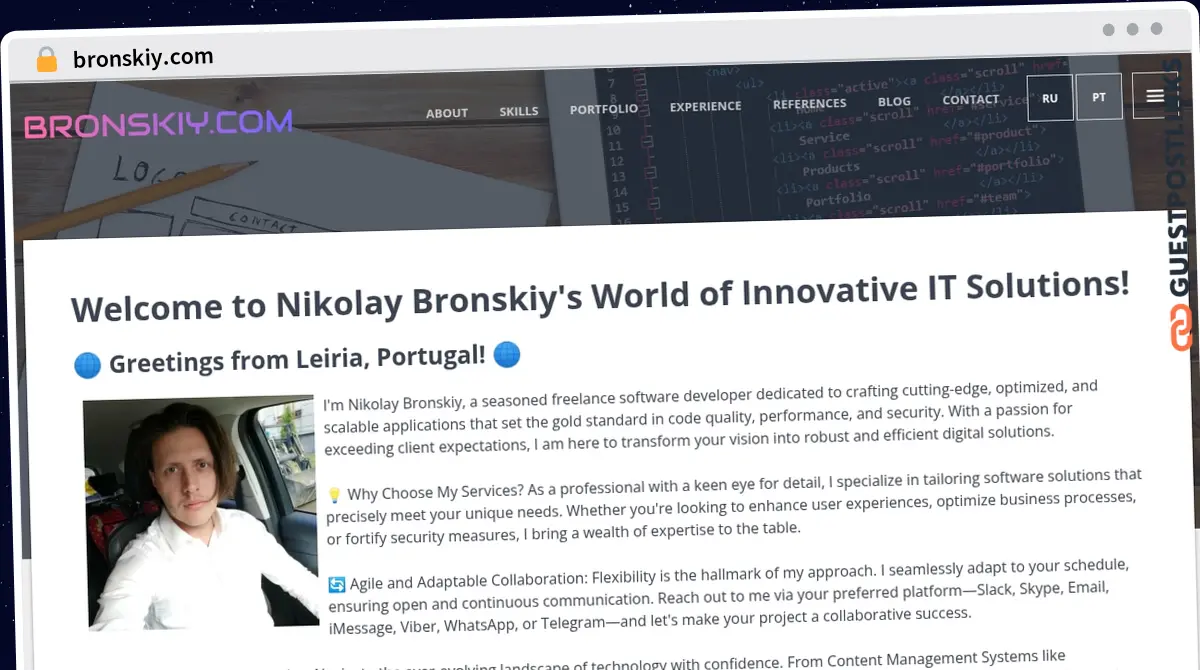 Publish Guest Post on bronskiy.com