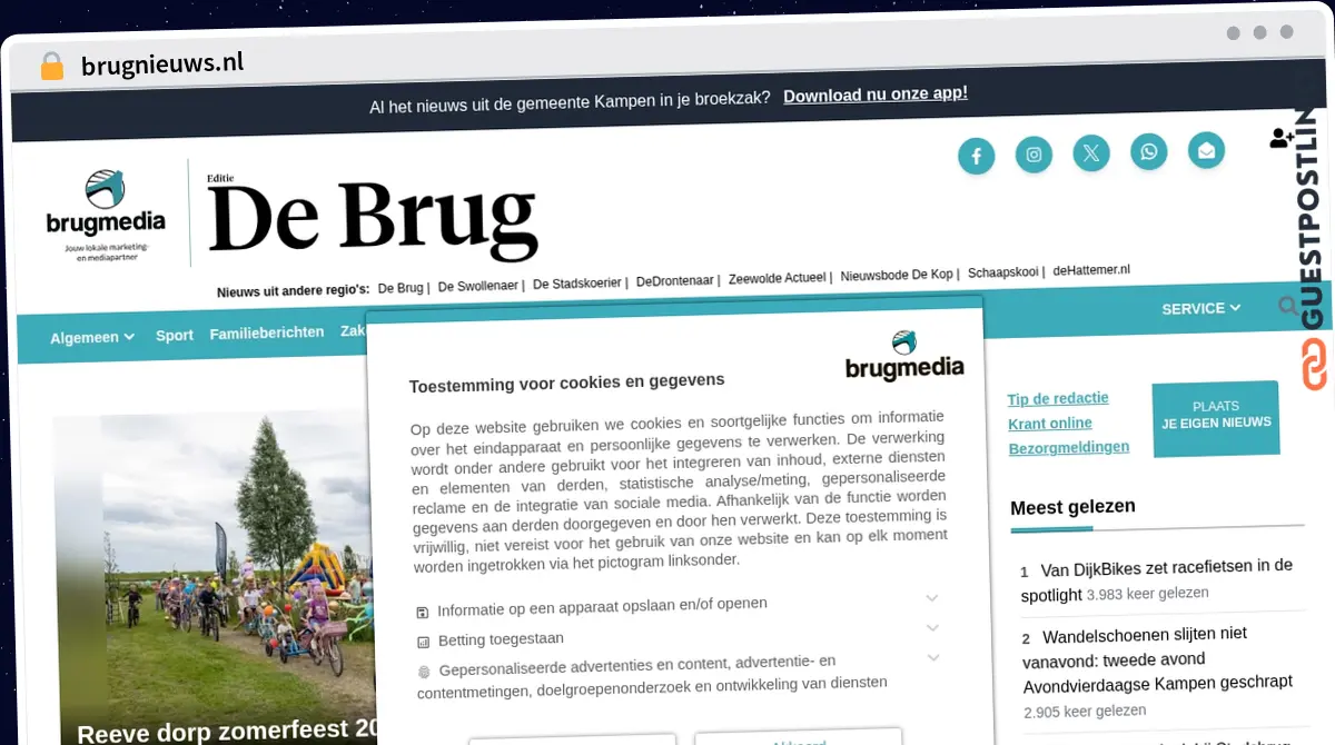 Publish Guest Post on brugnieuws.nl