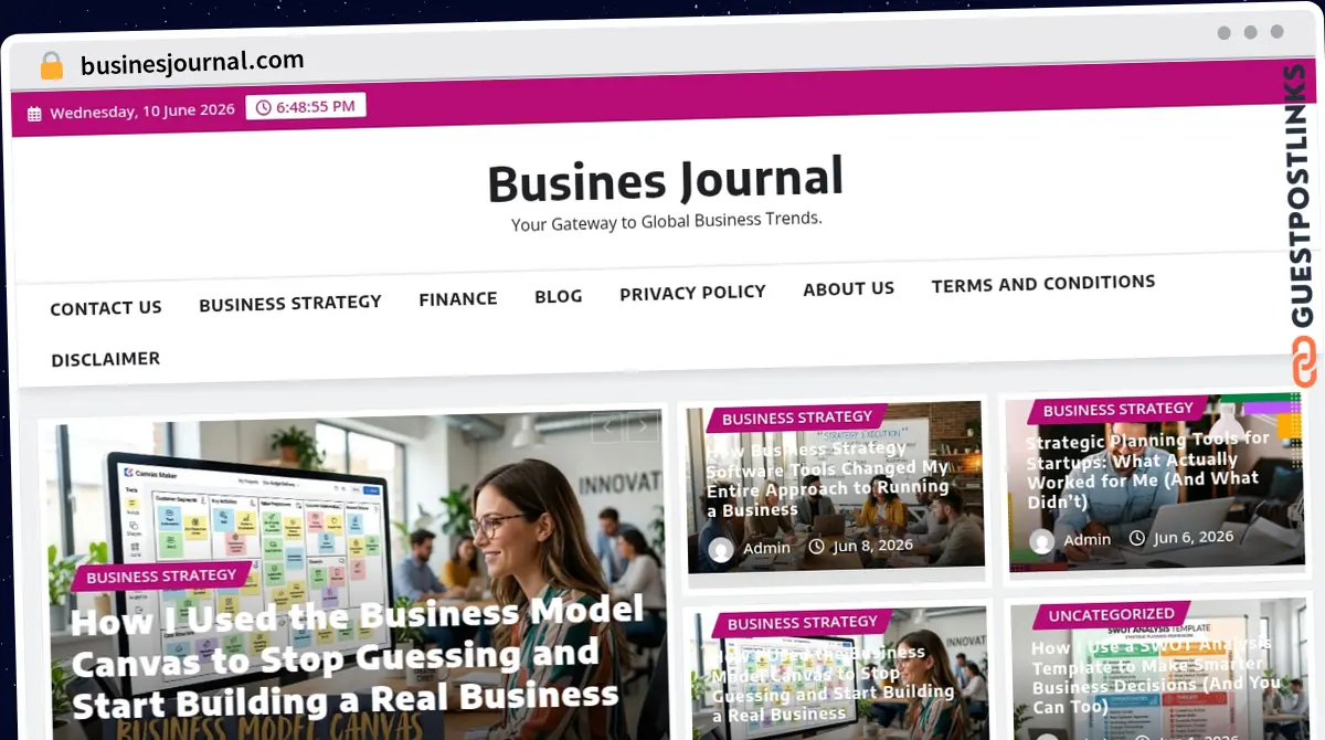 Publish Guest Post on businesjournal.com