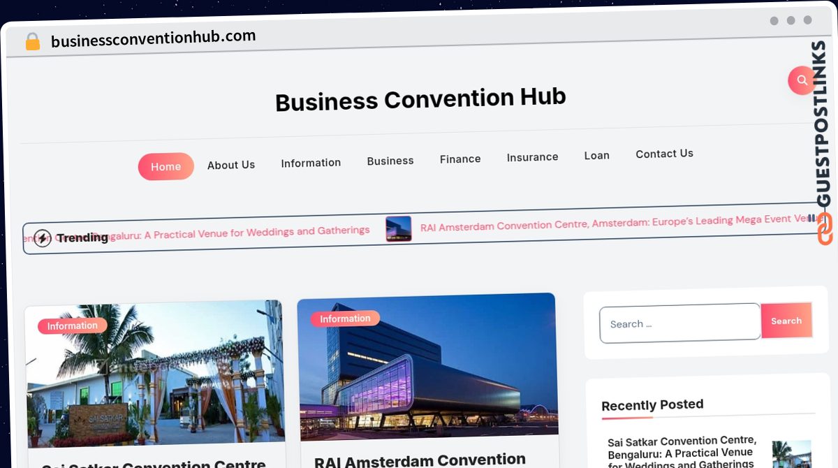 Publish Guest Post on businessconventionhub.com