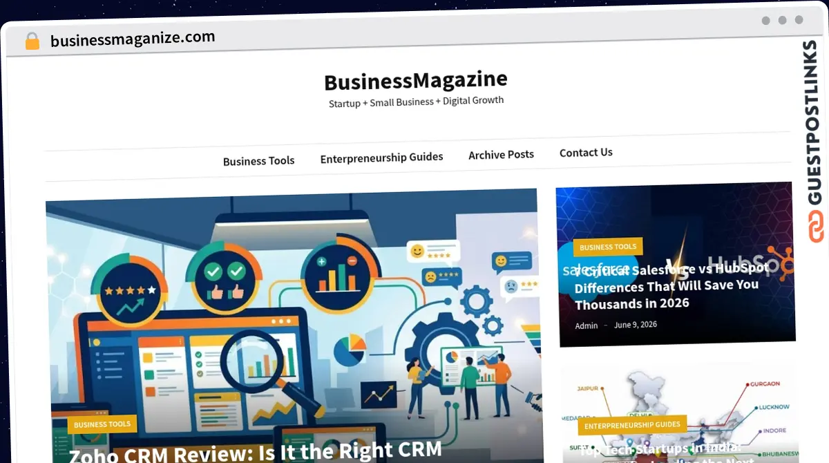 Publish Guest Post on businessmaganize.com