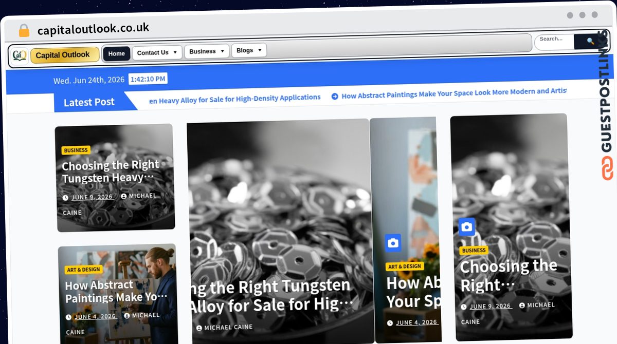Publish Guest Post on capitaloutlook.co.uk