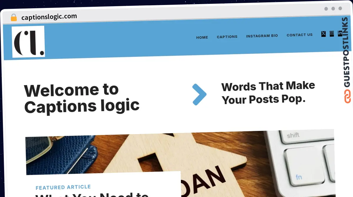 Publish Guest Post on captionslogic.com