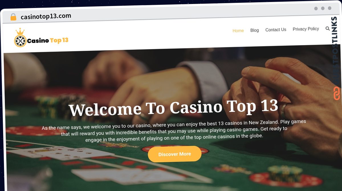 Publish Guest Post on casinotop13.com