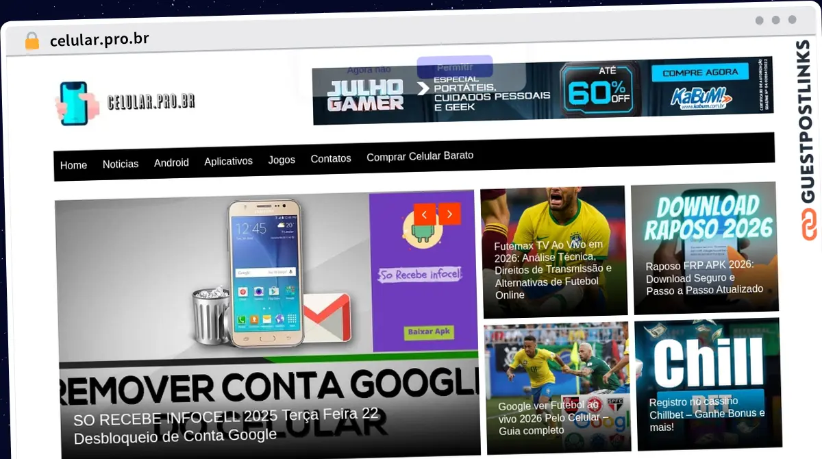 Publish Guest Post on celular.pro.br