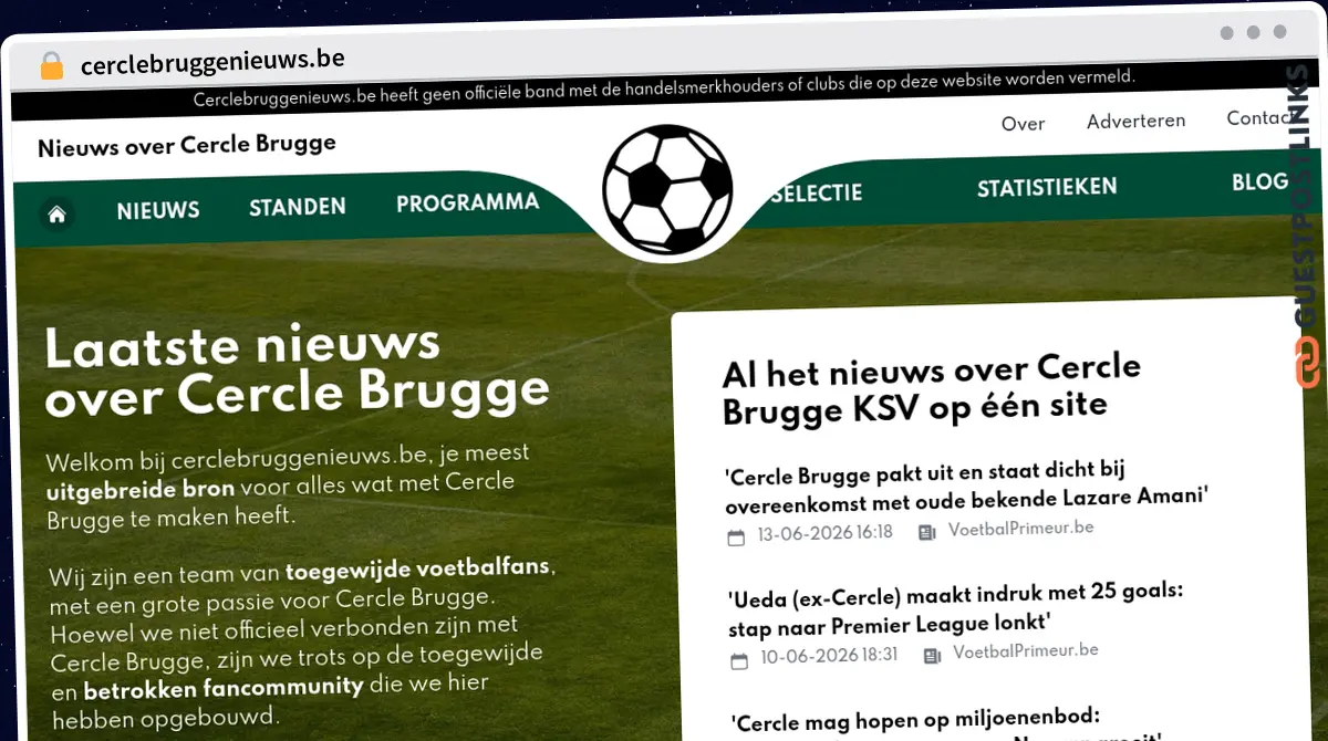 Publish Guest Post on cerclebruggenieuws.be