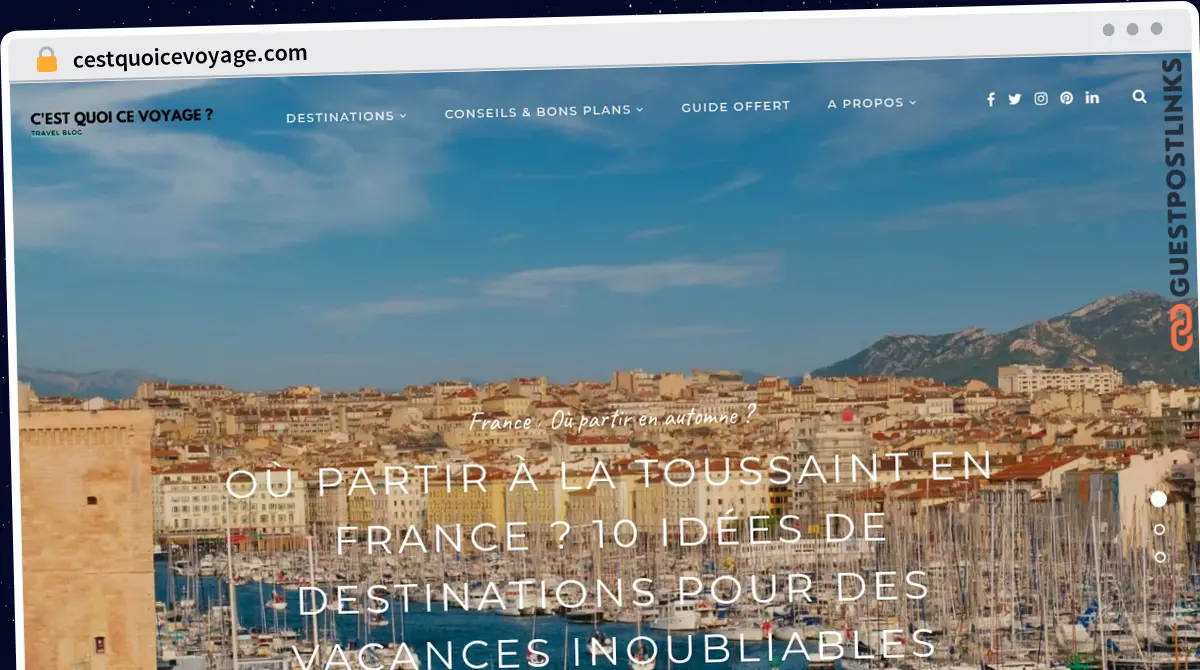 Publish Guest Post on cestquoicevoyage.com