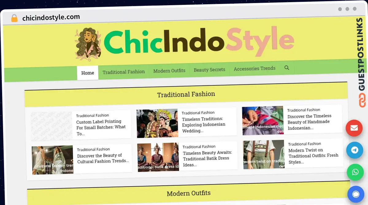 Publish Guest Post on chicindostyle.com