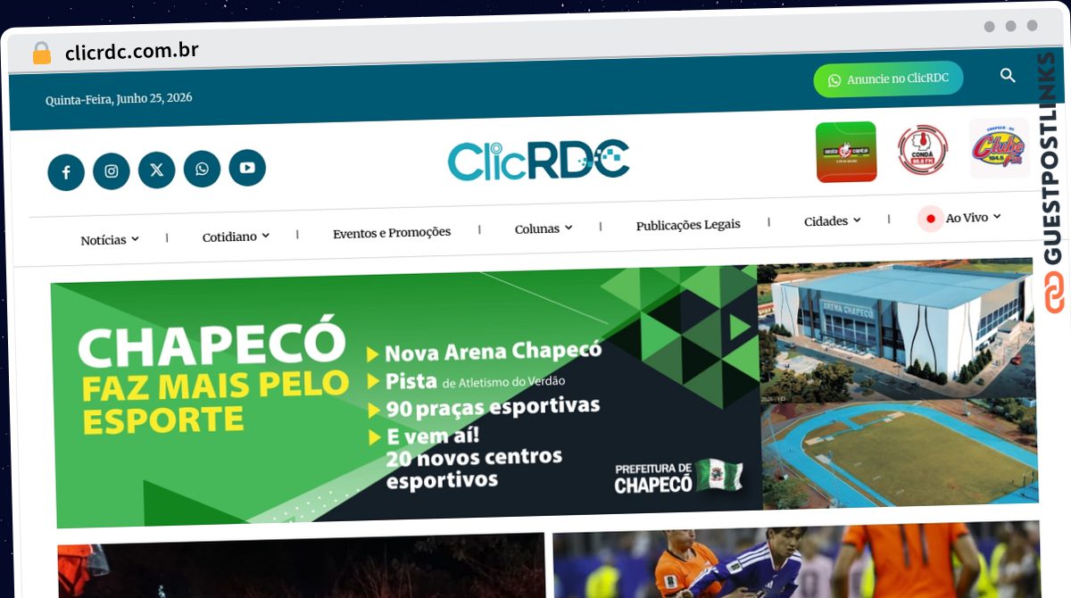 Publish Guest Post on clicrdc.com.br