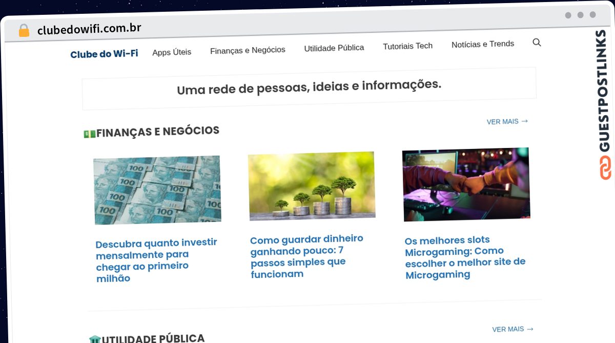 Publish Guest Post on clubedowifi.com.br