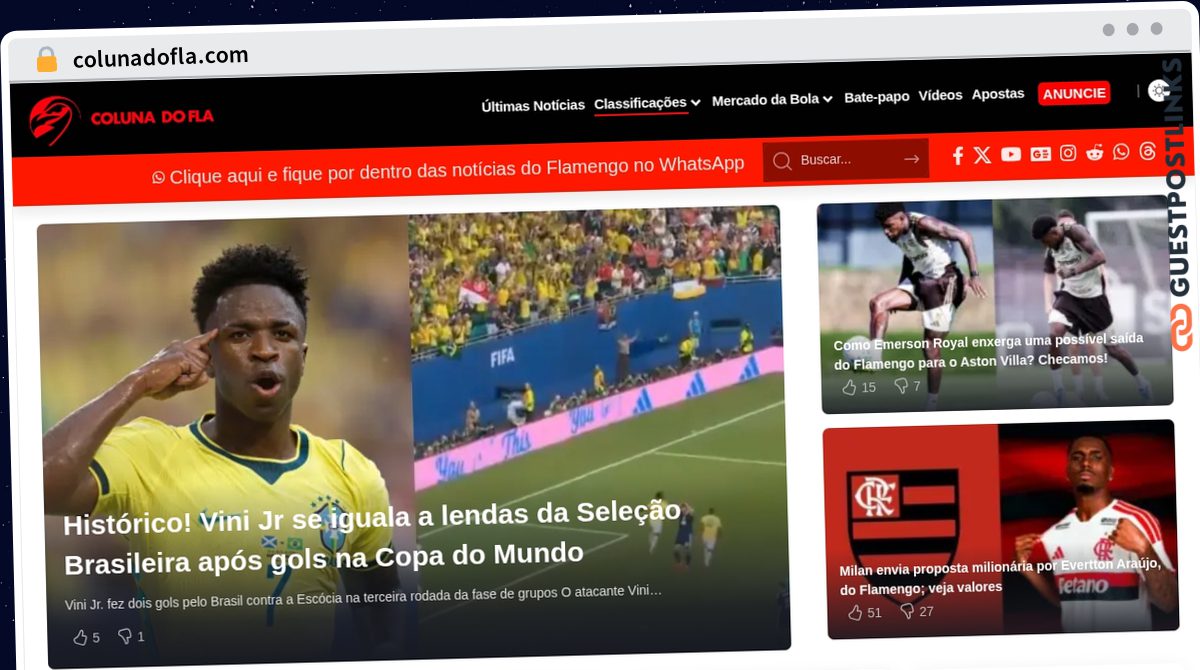 Publish Guest Post on colunadofla.com