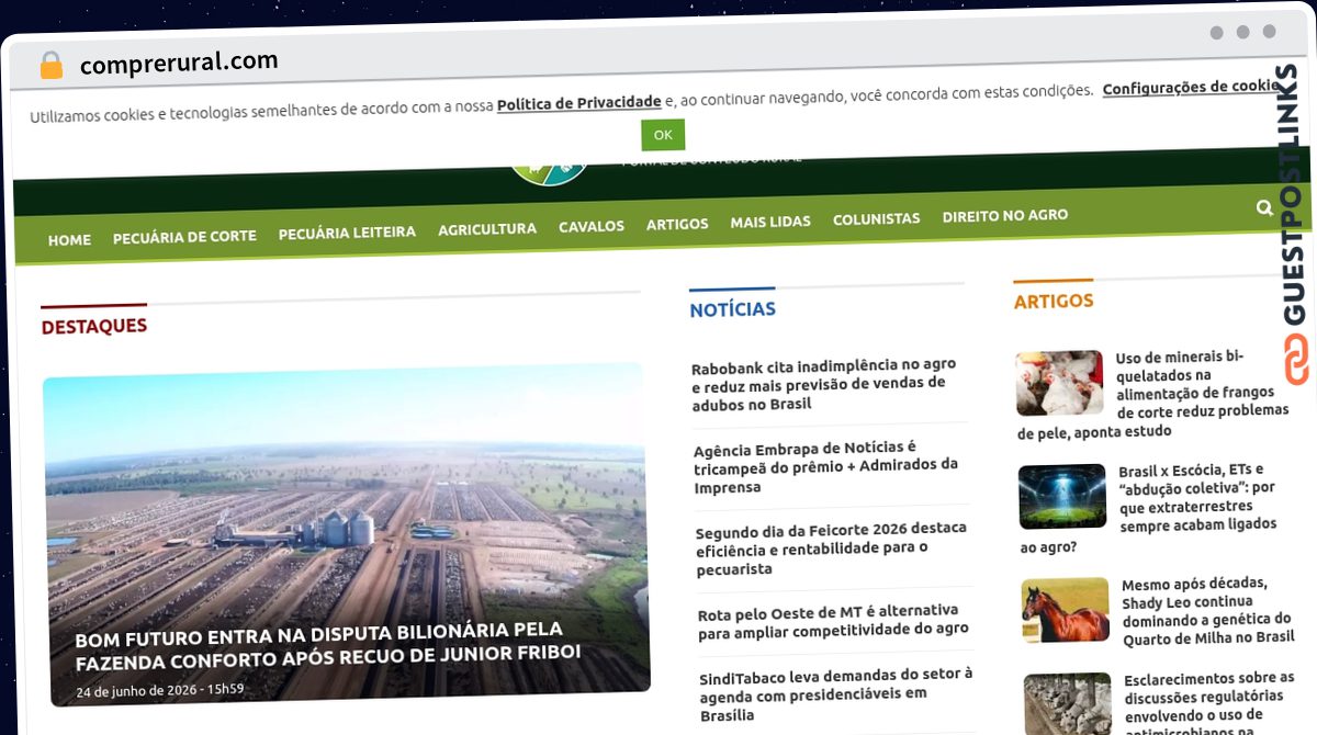 Publish Guest Post on comprerural.com