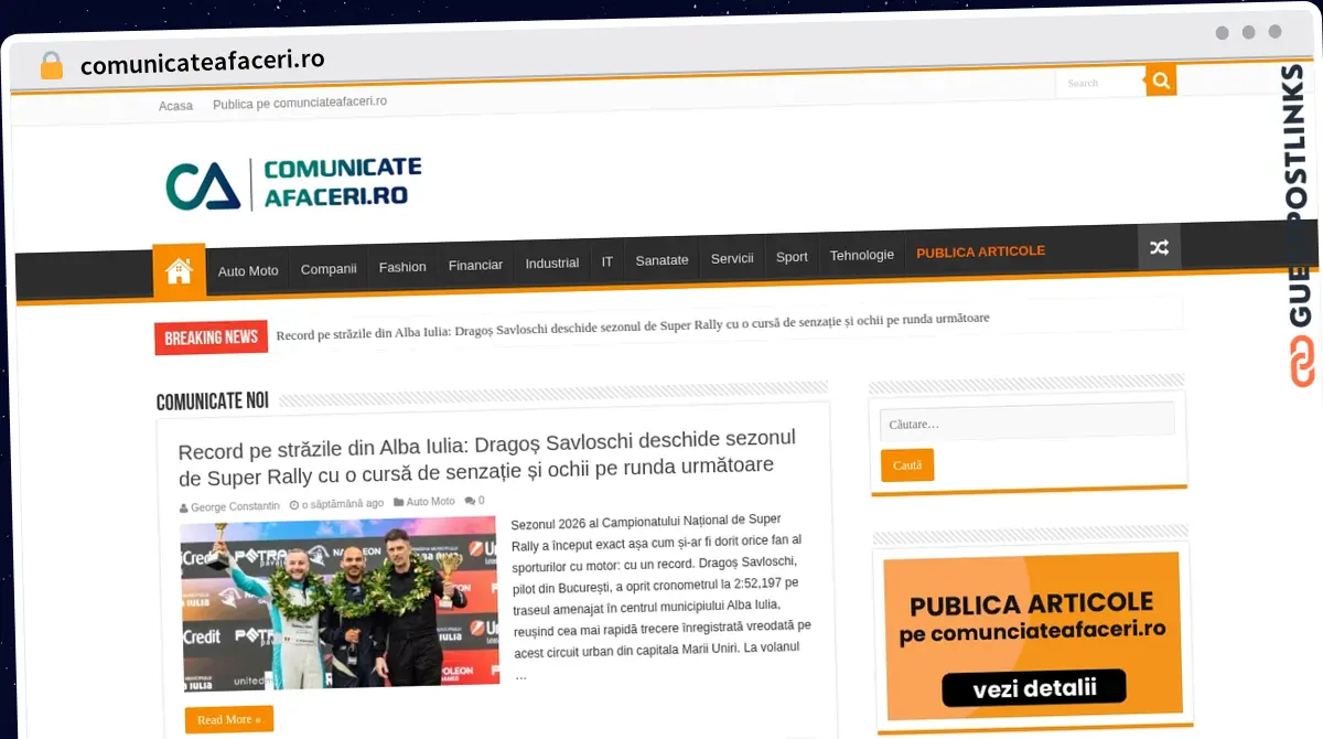 Publish Guest Post on comunicateafaceri.ro