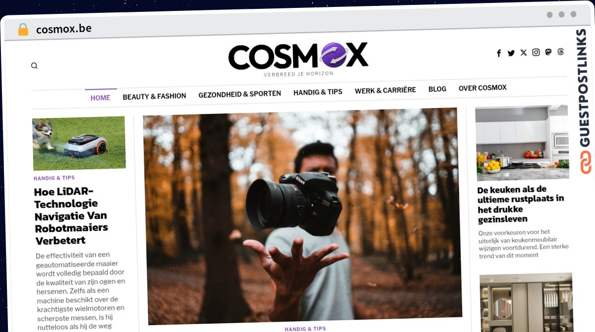 Publish Guest Post on cosmox.be