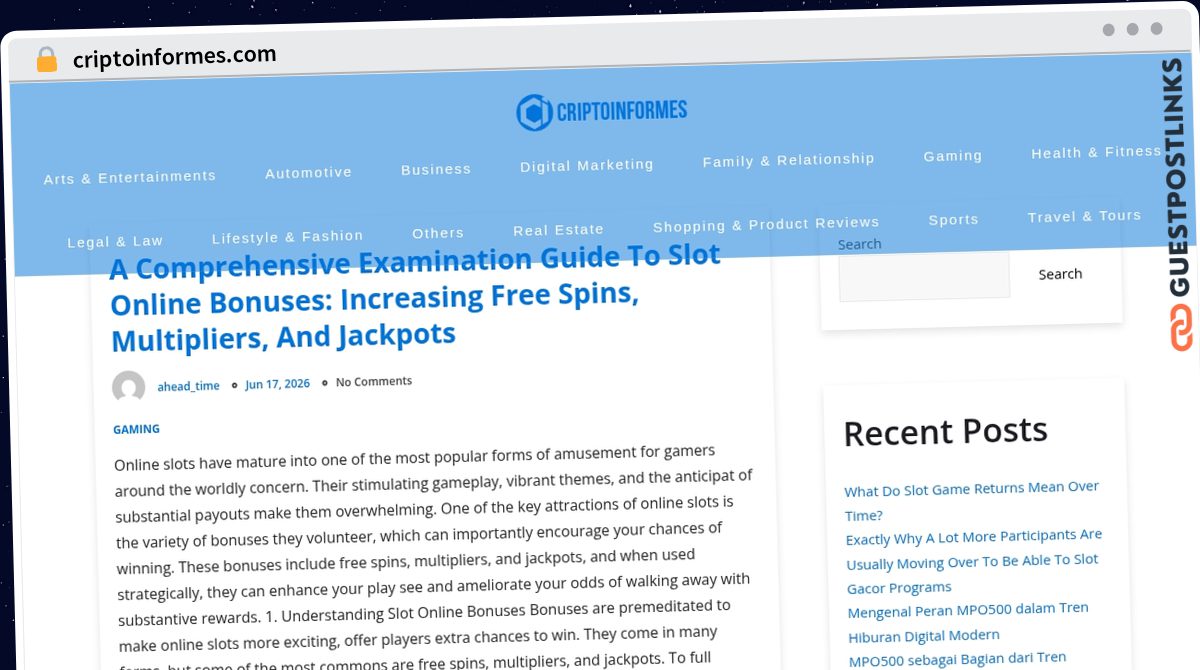 Publish Guest Post on criptoinformes.com