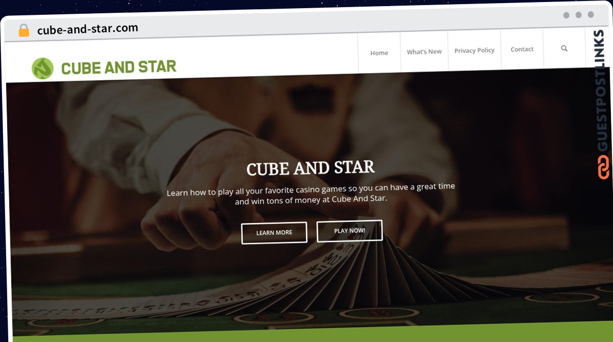 Publish Guest Post on cube-and-star.com