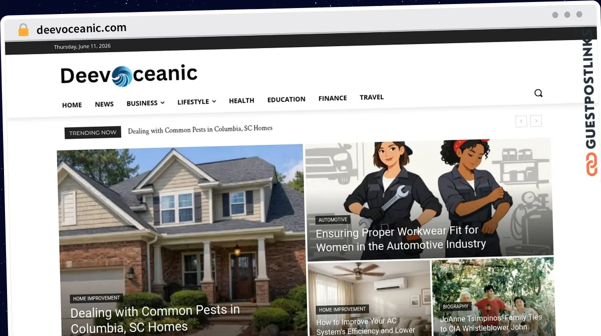 Publish Guest Post on deevoceanic.com