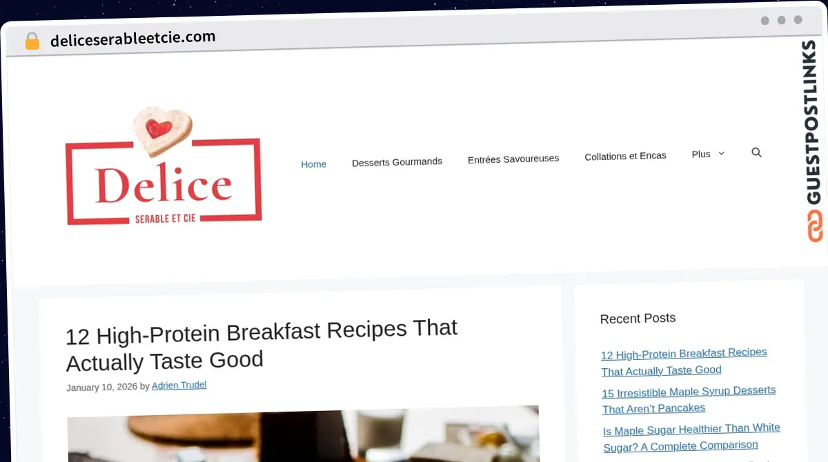 Publish Guest Post on deliceserableetcie.com